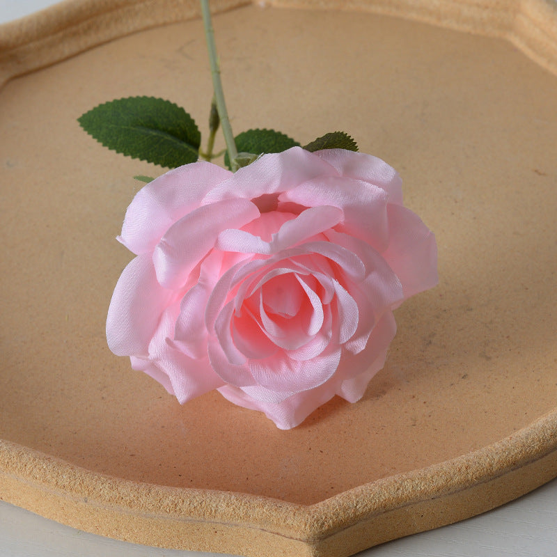 Elegant Silk Black Rose Hair Accessory