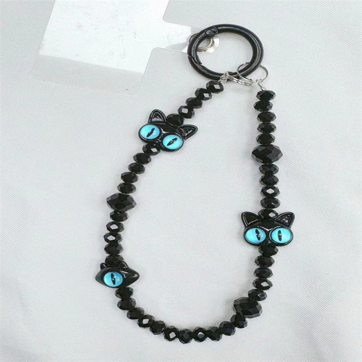 Cat-Themed Beaded Eyewear Chain Kalsten