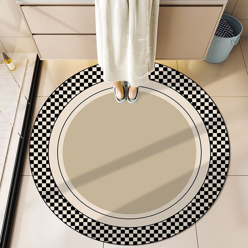 Round Motivational Bath Mat
