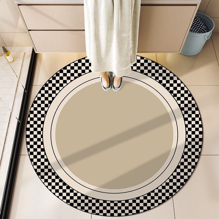 Round Motivational Bath Mat