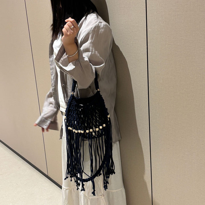 Artisanal macramé shoulder bag Kalsten