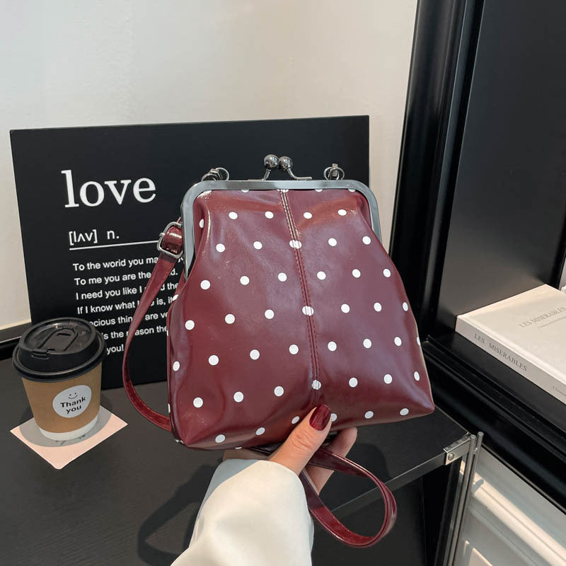 Stylish Polka Dot Handbag