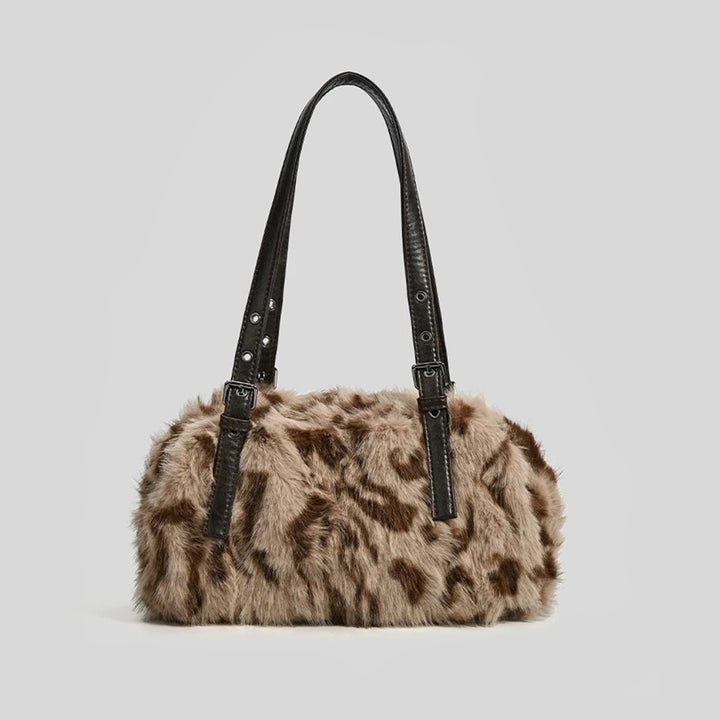 Luxurious Faux Fur Handheld Purse