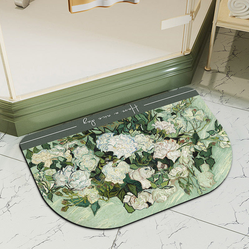 Artistic Round Bath Mat