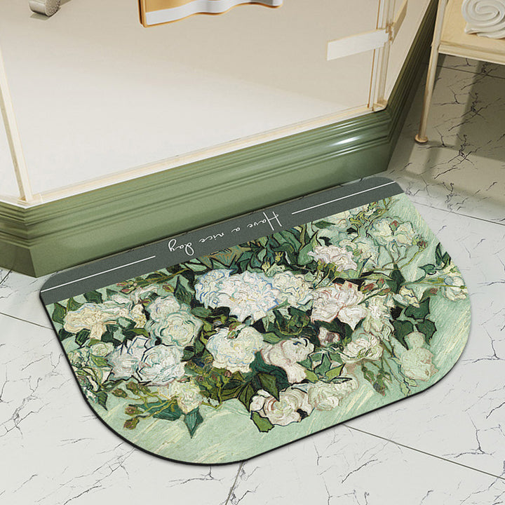 Artistic Round Bath Mat