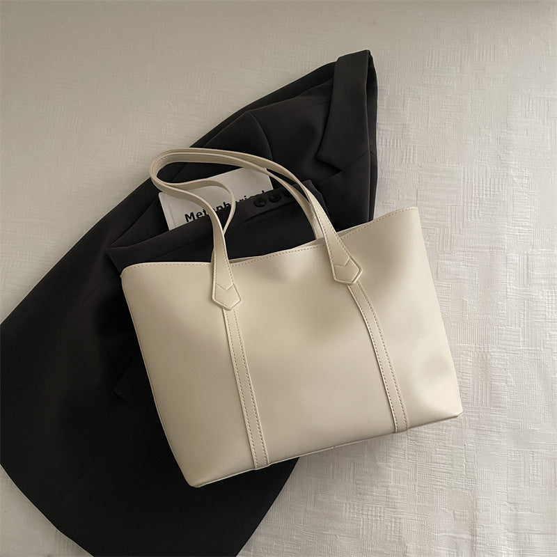 Sleek Minimalist Leather Tote Bag