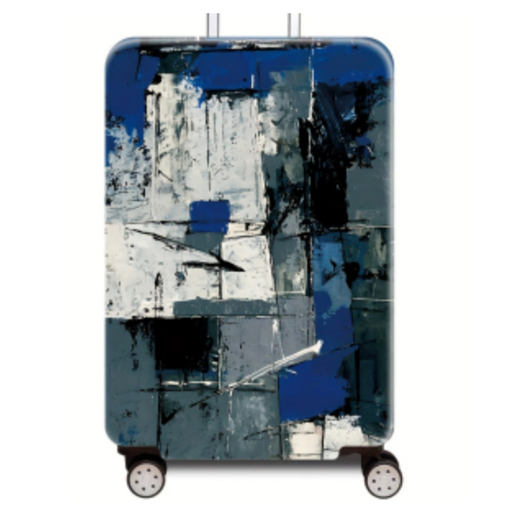 Women Hard Shell Suitcase with Modern Abstract Art Design Kalsten