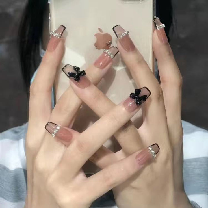 Elegant Heart Design Artificial Nails Kalsten