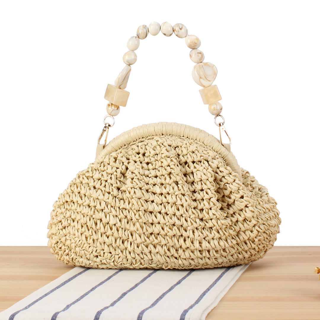 Handbag with innovative bead handle Kalsten