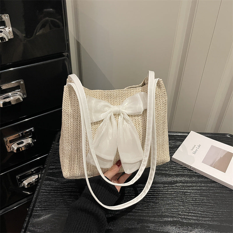 Bow-Embellished Handbag