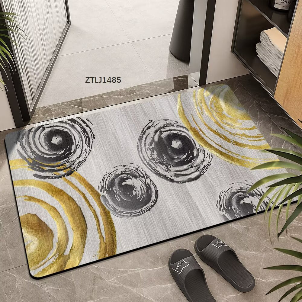 Textured Geometric Area Mat Kalsten