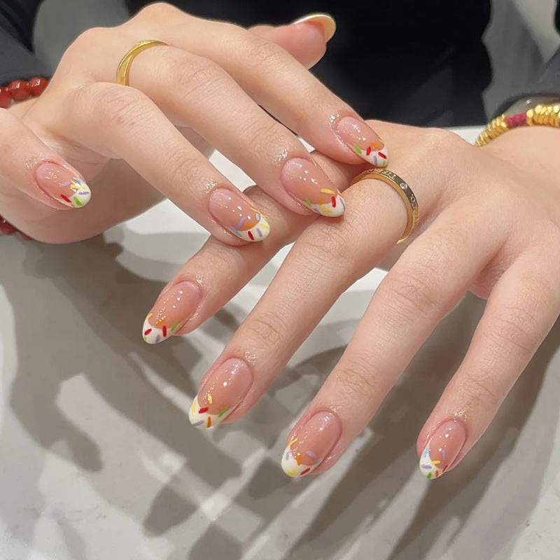 Artistic French Tip Nail Art Kalsten