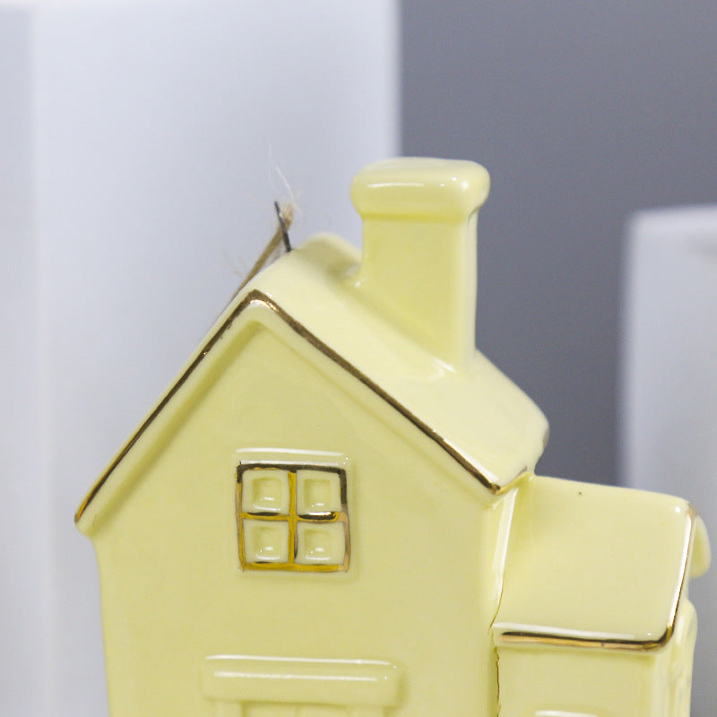 Ceramic House-Shaped Decorative Kalsten