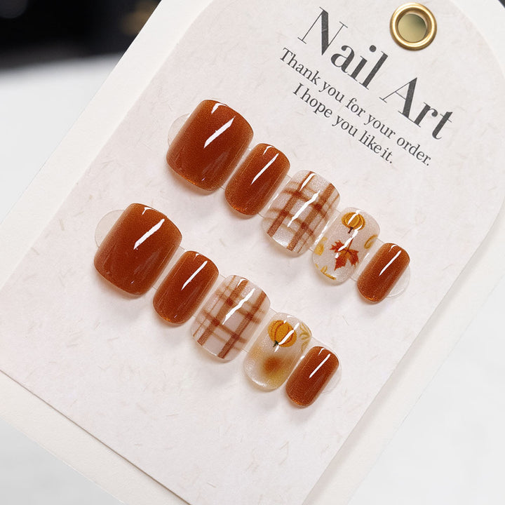 Seasonal Autumn-Themed Nail Art