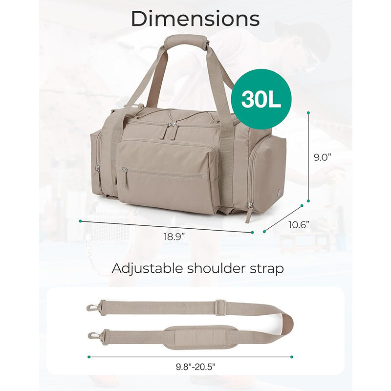 Versatile Gym Duffle Bag with Shoe Compartment Kalsten