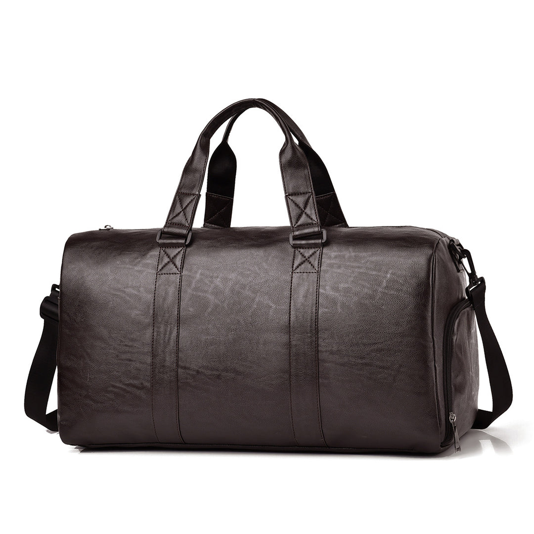 Travel bag made of high-quality leather with robust carrying handles Kalsten