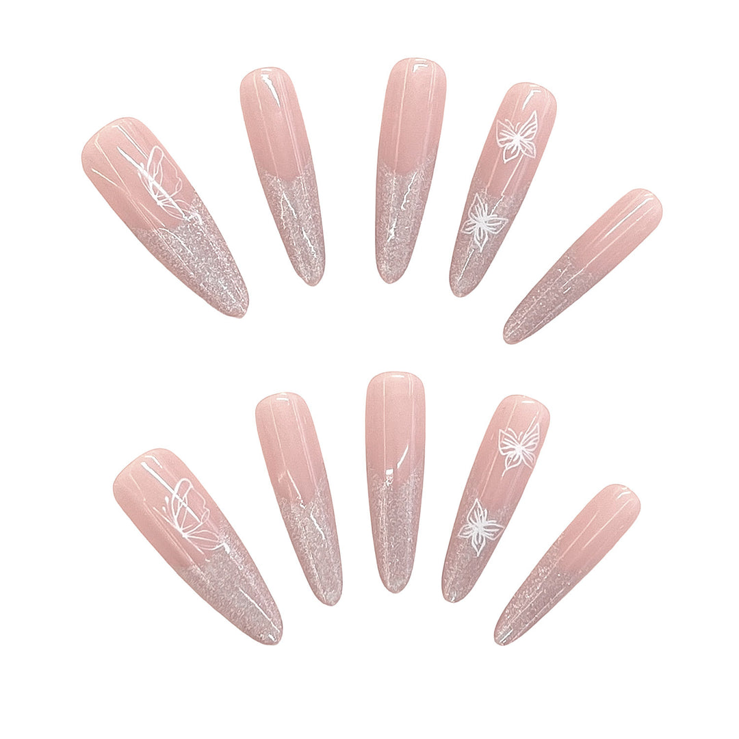 Artistic Floral Press-On Nails Kalsten