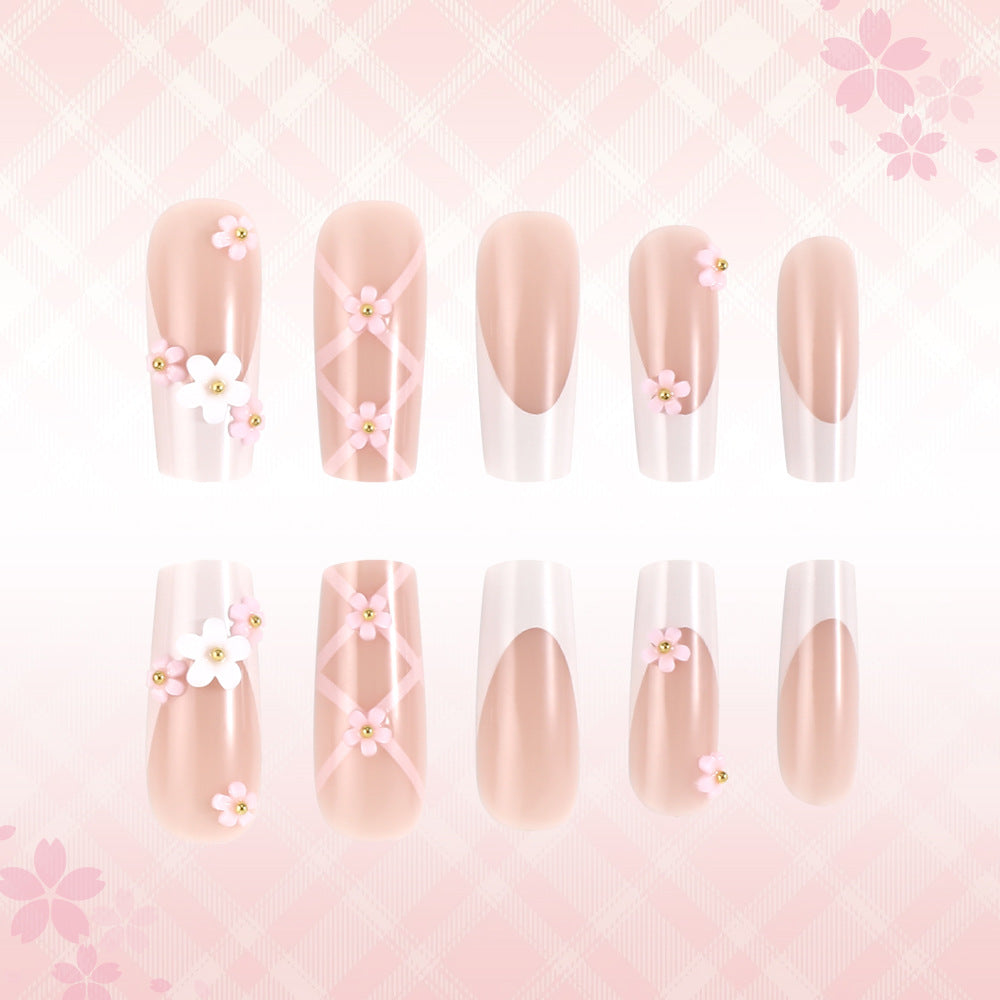 Decorative Floral Press-On Nails Kalsten