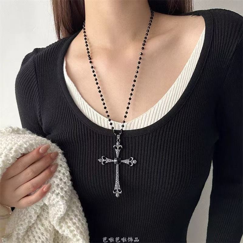 Decorative Cross Pendant Necklace Kalsten