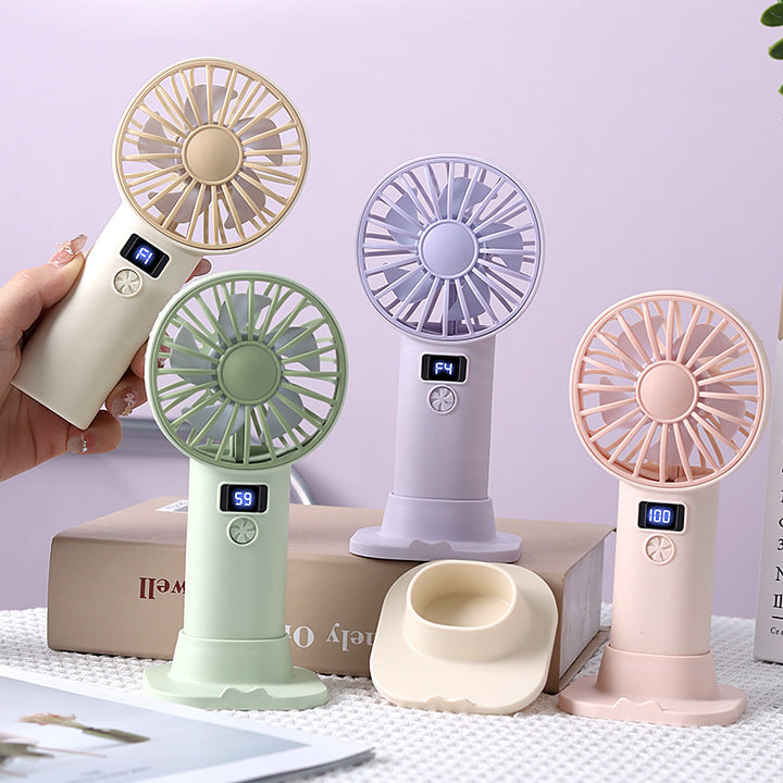 Cooling portable handheld misting fan with detachable water reservoir adjustable tilt and cute animal ears Kalsten
