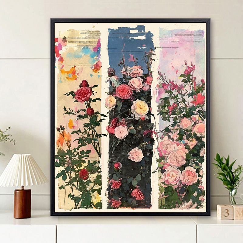 Vintage Floral Wall Art Kalsten