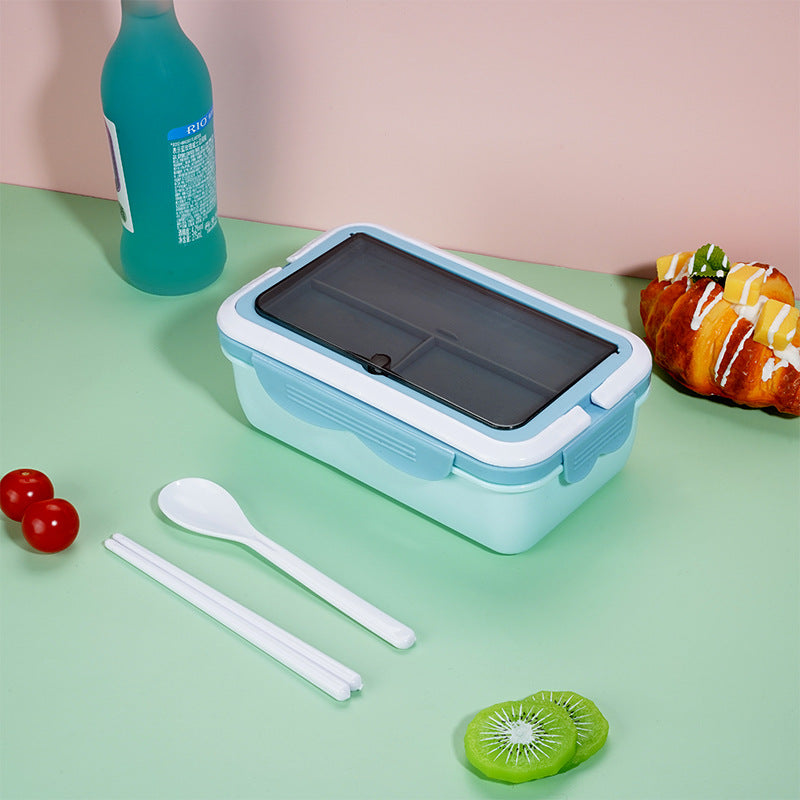 Multi-Compartment Lunch Box with Utensils