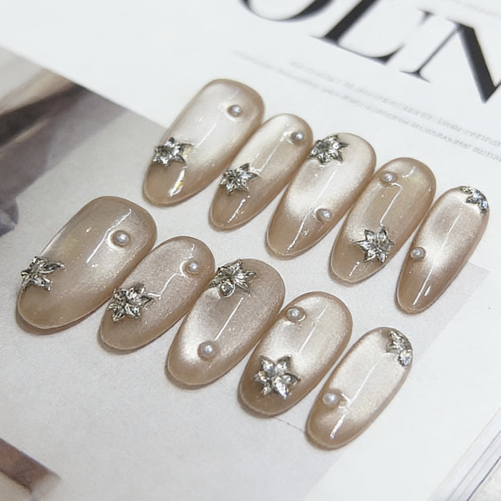 Floral Engagement Press-On Nail Set Kalsten