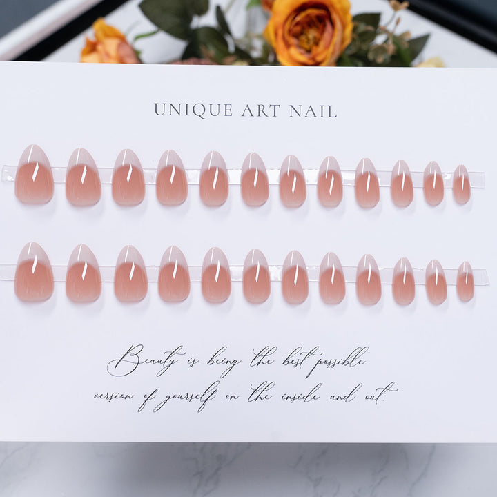 Elegant Glossy Press-On Nail Set  1791110280
