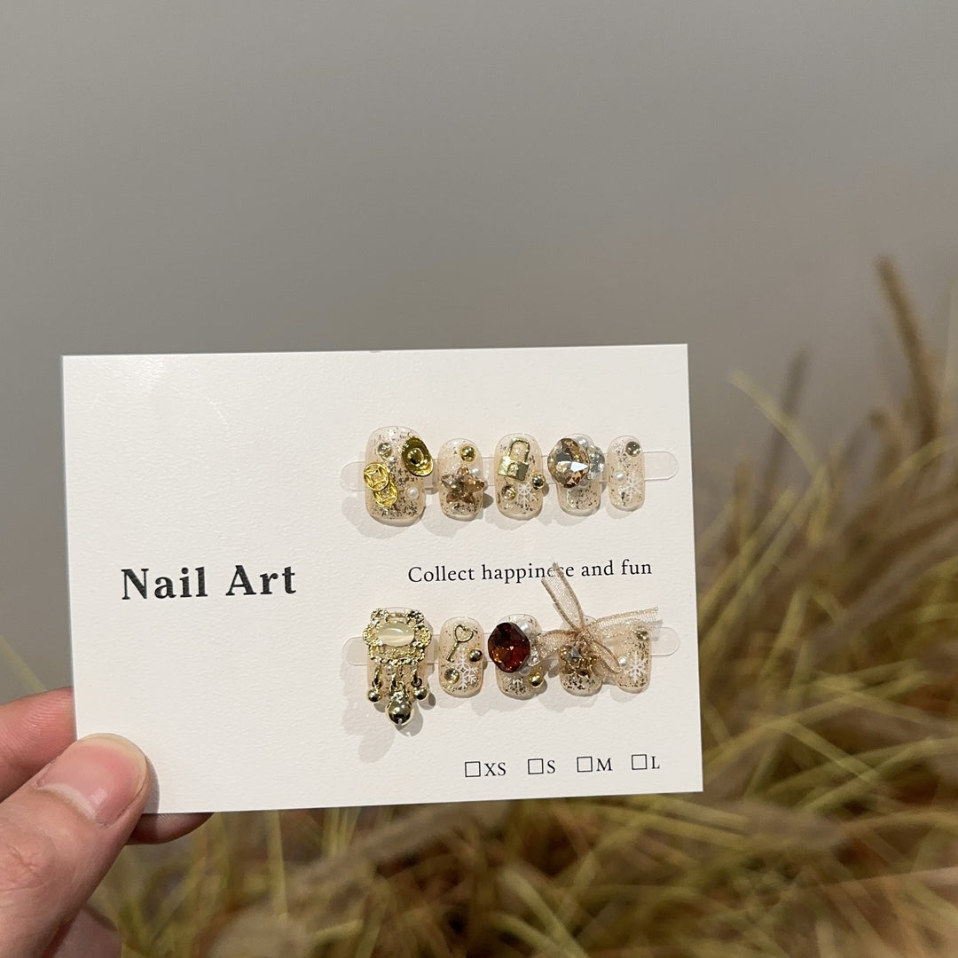 Artistic Gemstone Nail Art Set