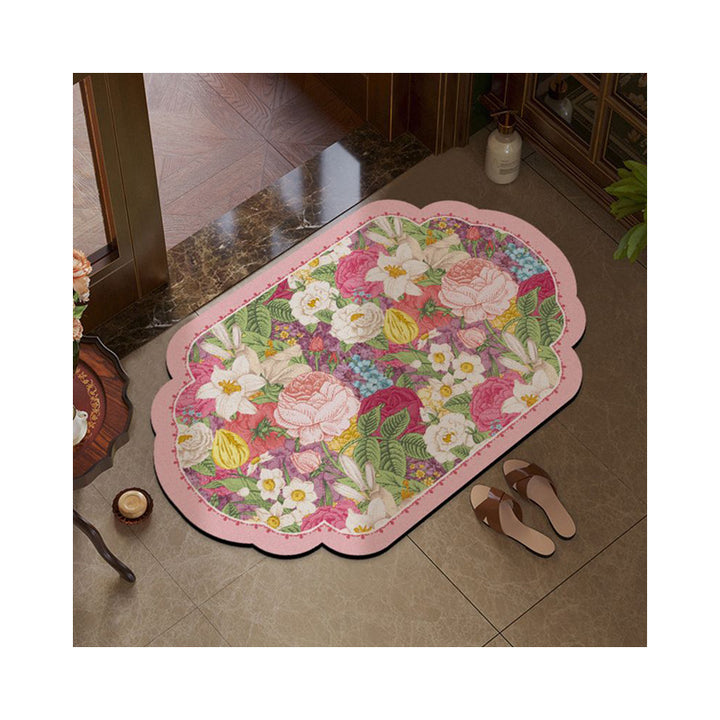 Floral Decorative Bath Mat Kalsten