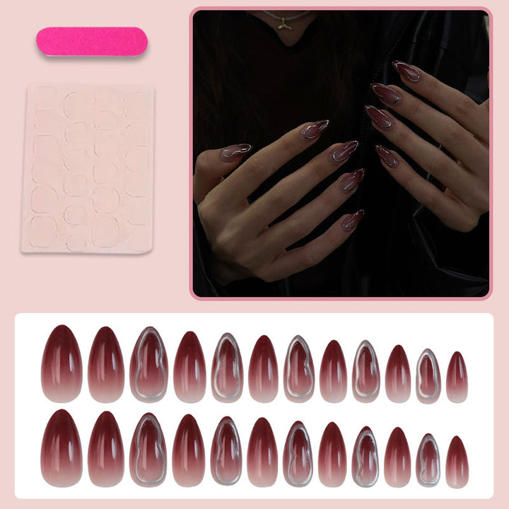 Acrylic nail set with elegant ombre effects Kalsten