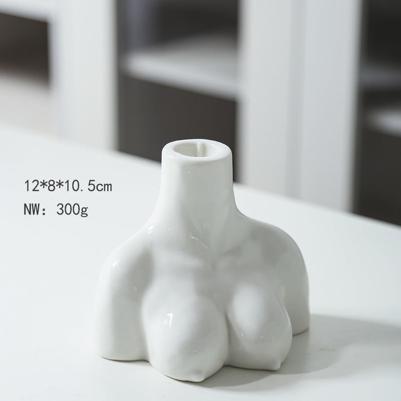 Artistic Ceramic Body-Shaped Vase Kalsten