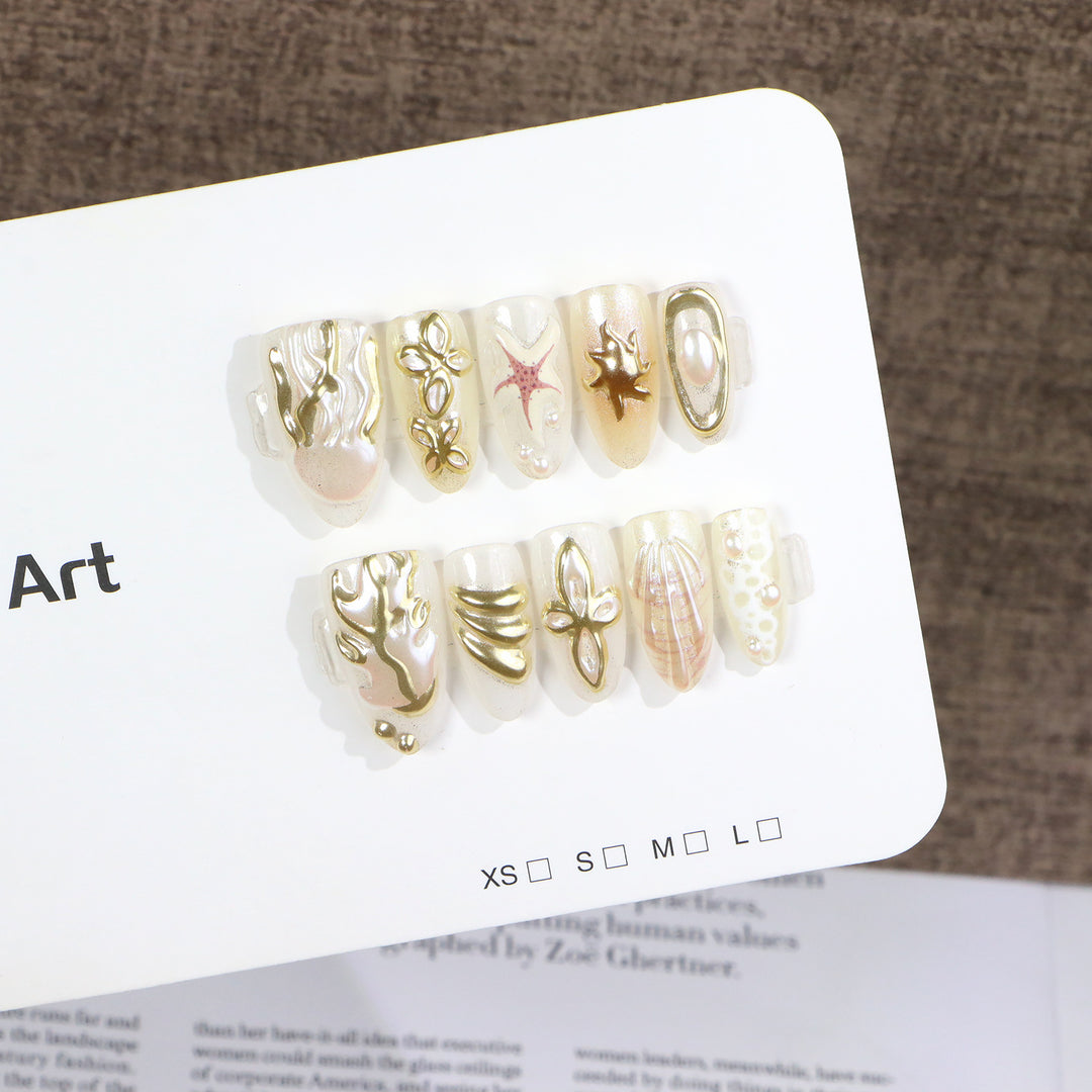 Artistic Press-On Nail Art Kalsten