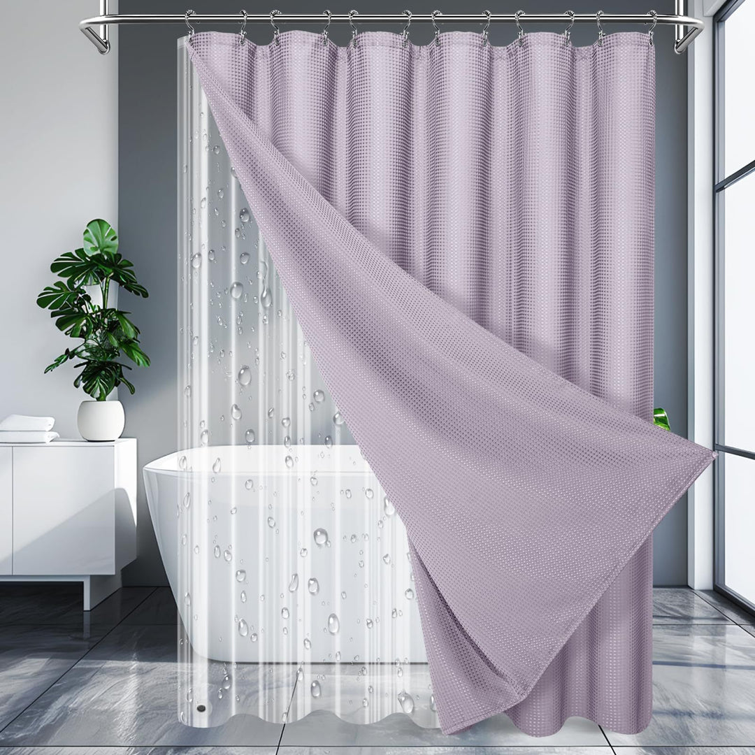 Textured Waterproof Shower Curtain Kalsten