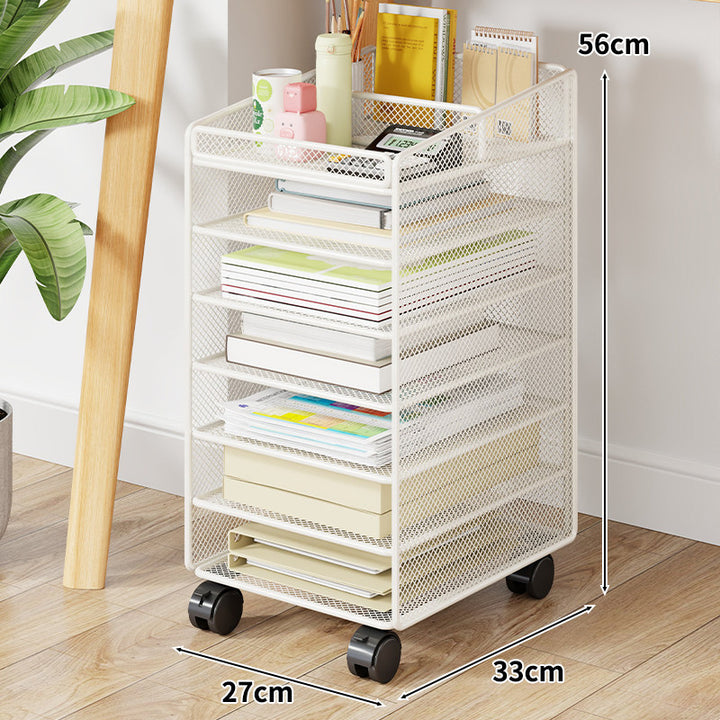 Mesh Two-Tier Desktop Document and Stationery Organizer