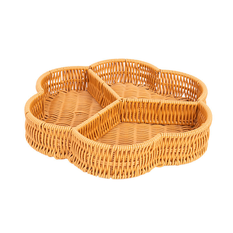 Decorative Wicker Snack Tray Kalsten