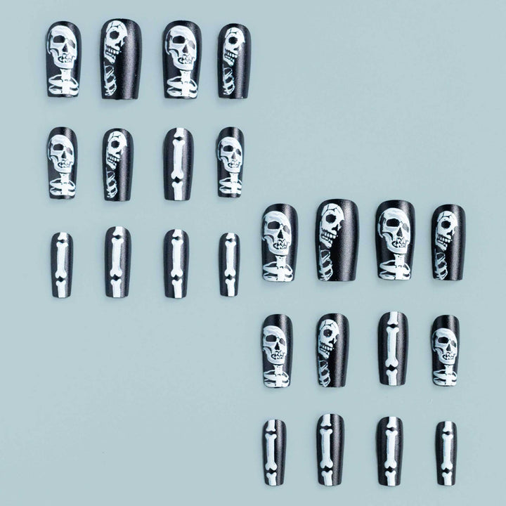 Halloween-Themed Skeleton Nail Art Kit