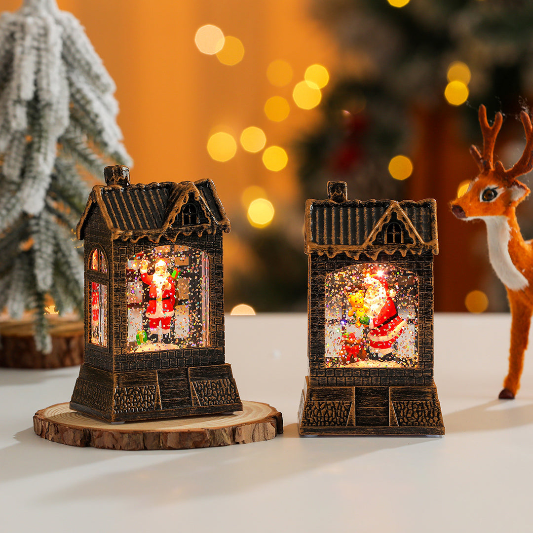 Decorative Snow Globe House Ornament Kalsten