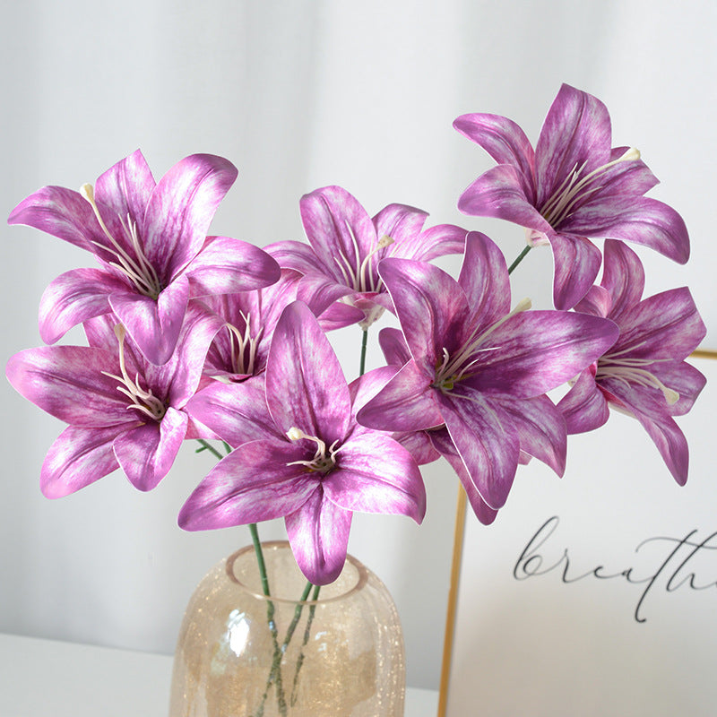 Decorative Artificial Lily Flower Arrangement