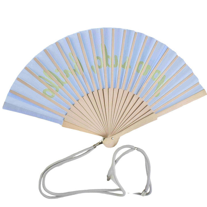 Ladies Designer Hand Fan with Personal Inscription Kalsten