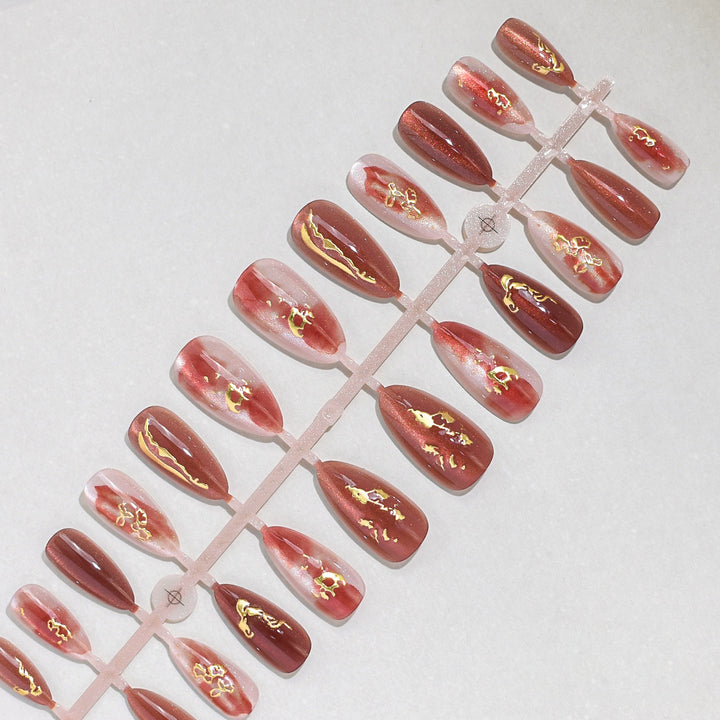 Artistic Decorative Press-On Nail Tips Kalsten