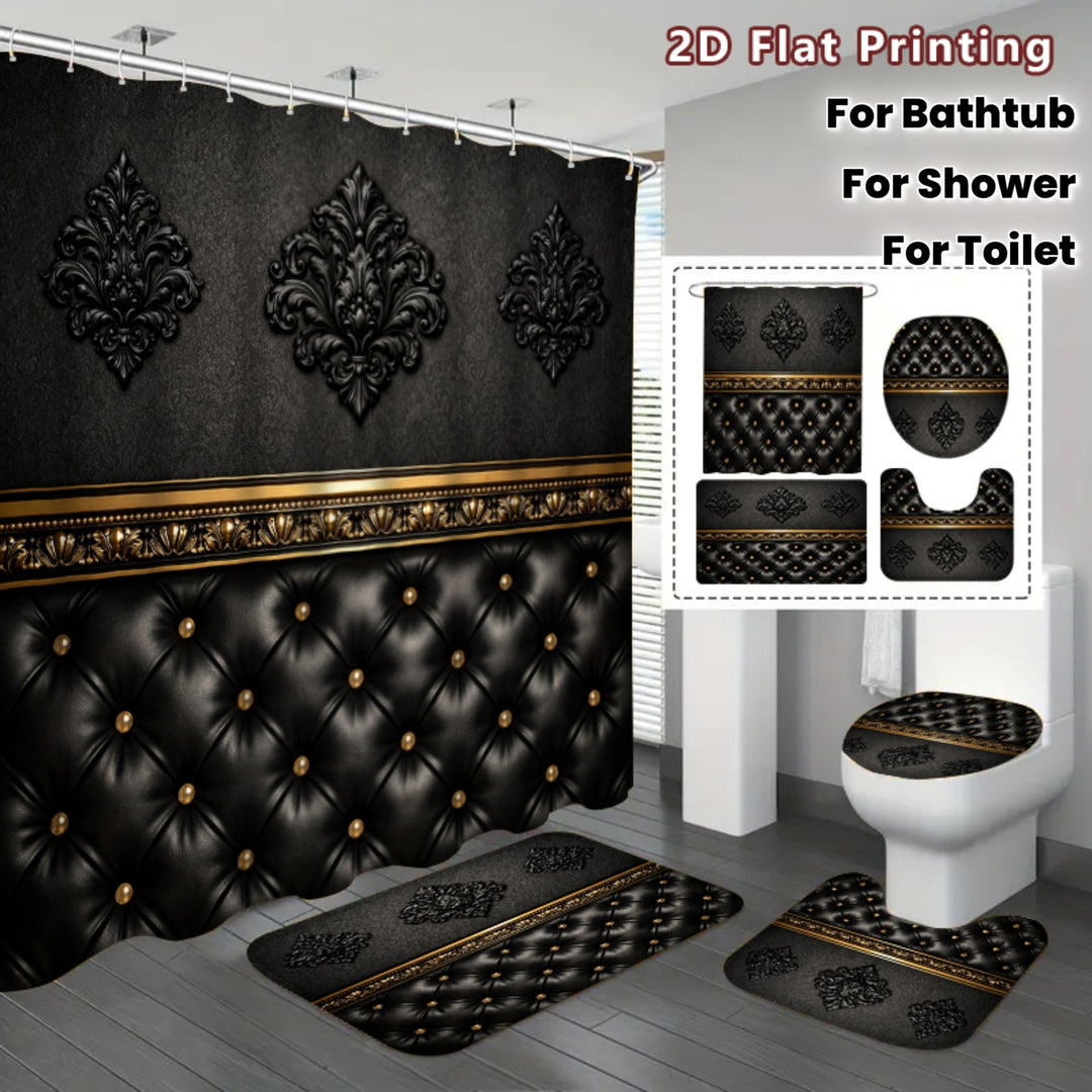 Luxurious Vintage Style Shower Curtain Set Kalsten