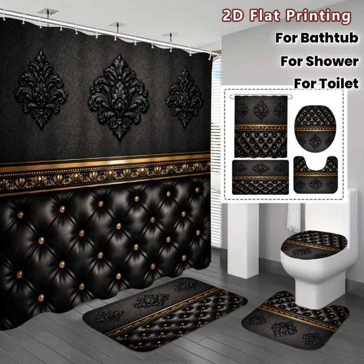 Luxurious Vintage Style Shower Curtain Set Kalsten