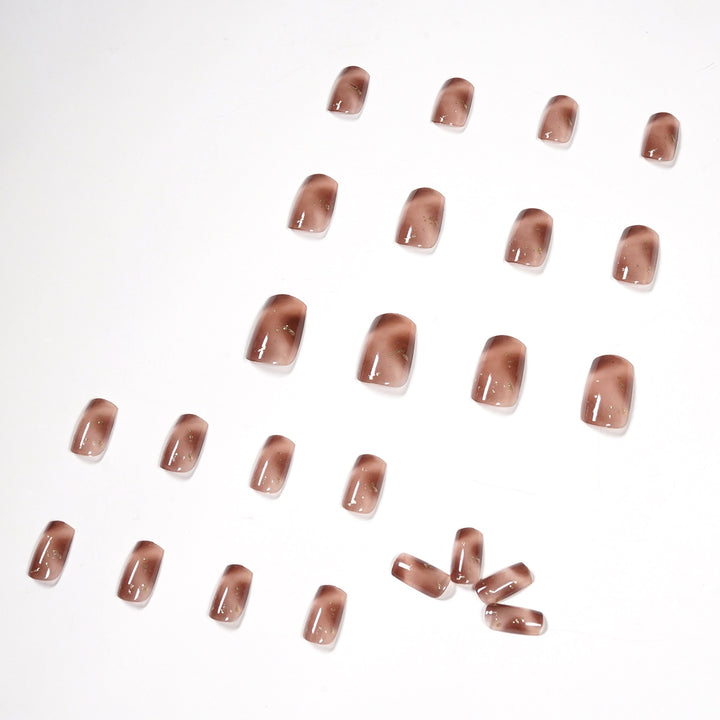 Artful nail art with ombre effect and glitter Kalsten