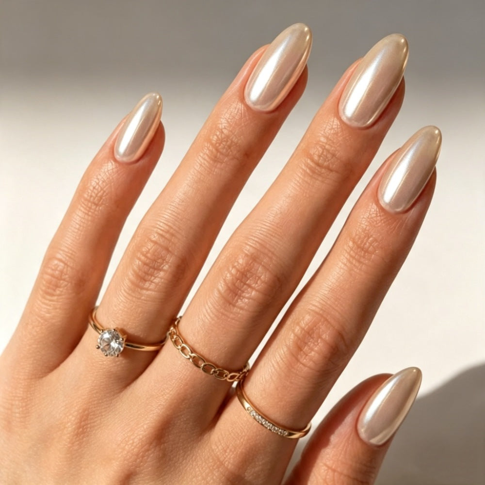 Glossy Stiletto Nail Enhancements