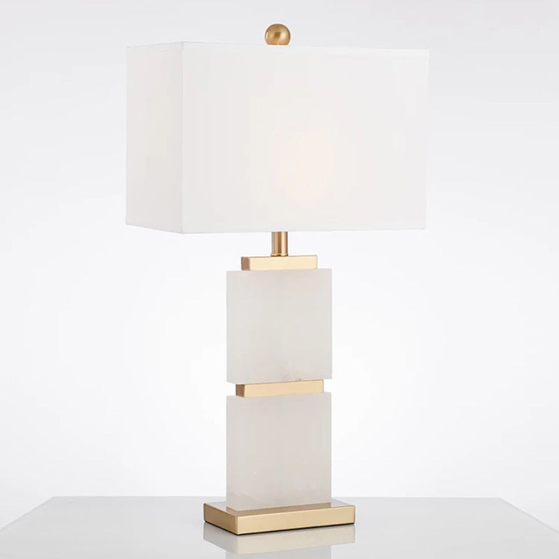 Modern Decorative Table Lamp with Marble Base and Elegant Shade