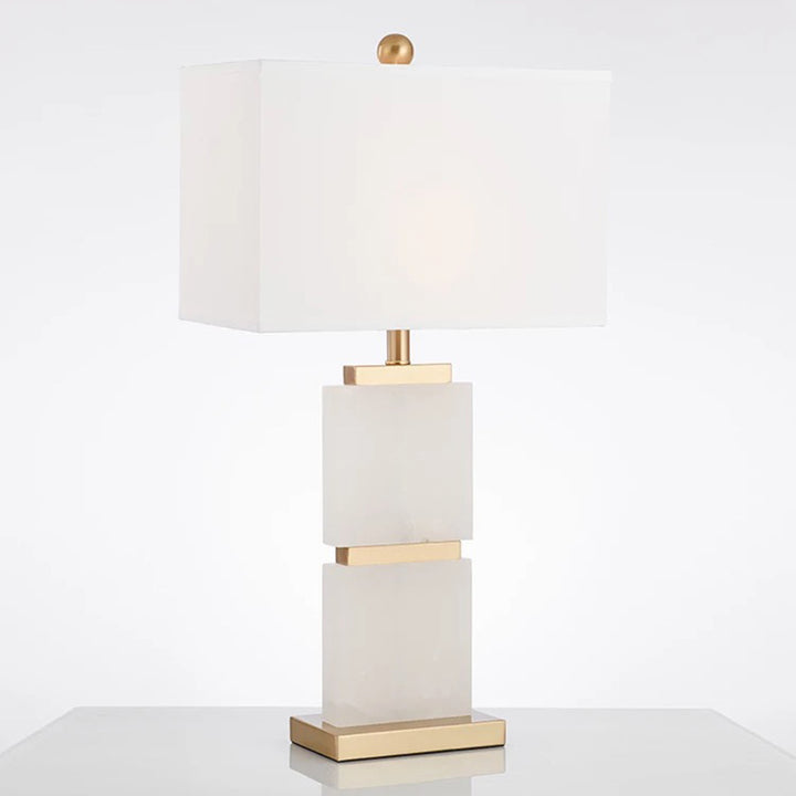 Modern Decorative Table Lamp with Marble Base and Elegant Shade