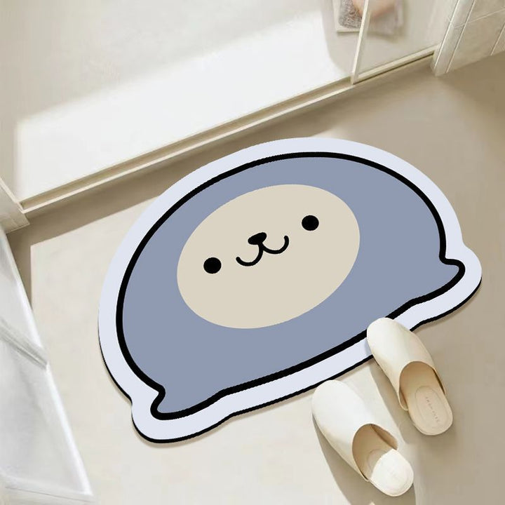Cartoon Sheep-Themed Area Rug