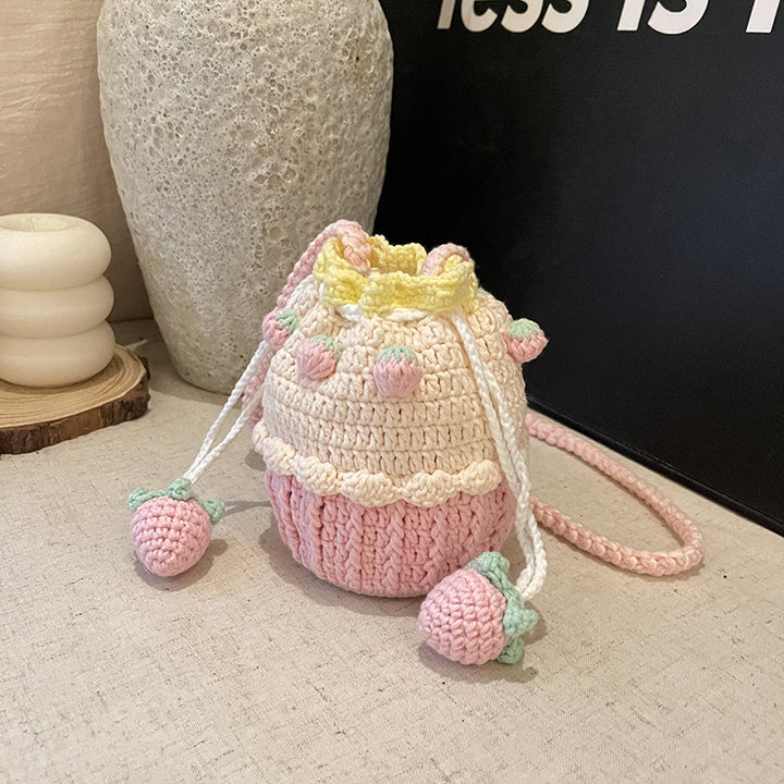 Cute Cupcake-Themed Crochet Mini Bag