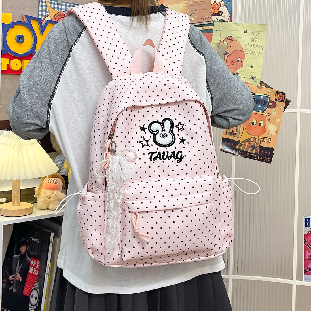 Cute Polka Dot Character Backpack Kalsten